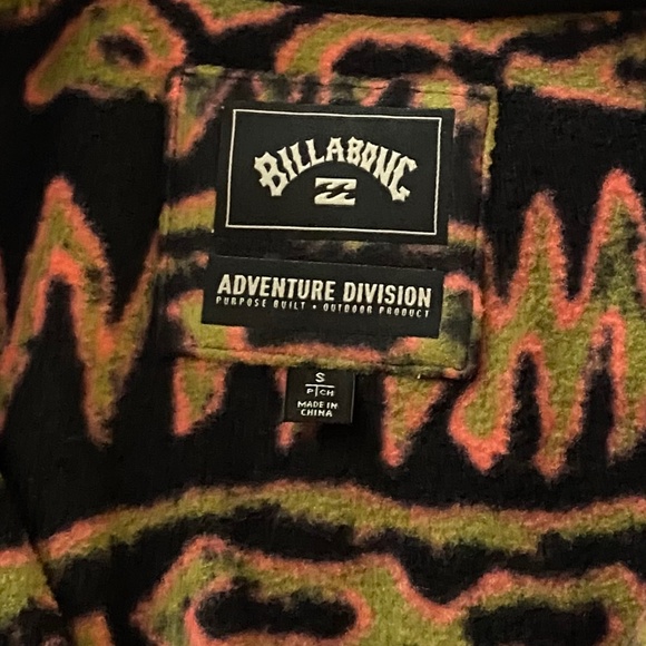 NWT Billabong Boundary Switchback Zip- Up Men’s Sherpa Fleece Jacket Size Small - Picture 8 of 9